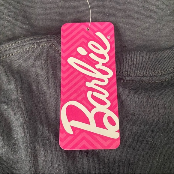Barbie Pink Logo Black T-Shirt - Picture 5 of 6